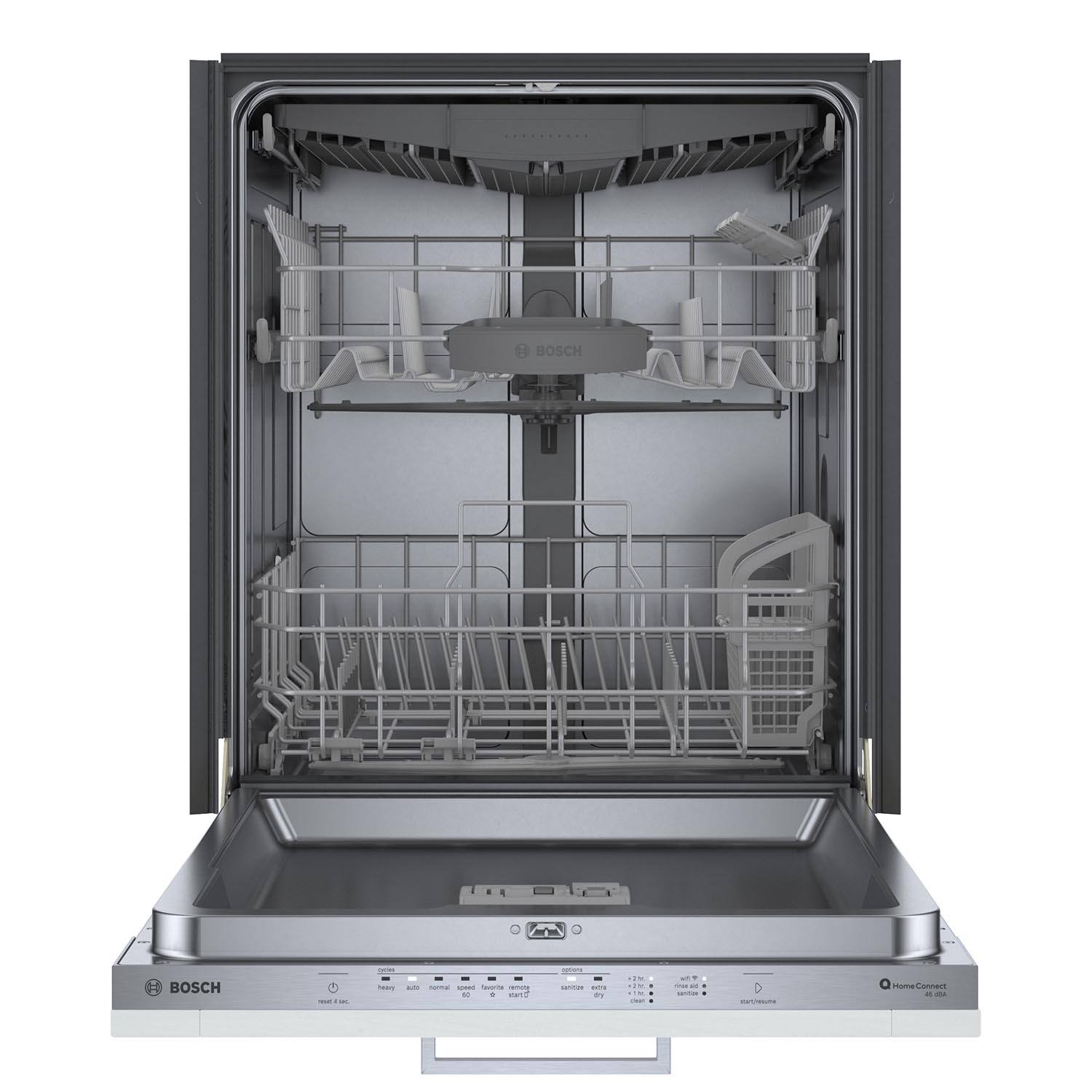 Bosch 24 Inch Smart Dishwasher with Home Connect | Custom Panel Ready | 3rd Rack | SHV53CM3N | Perfect for Modern Kitchens & Large Families
