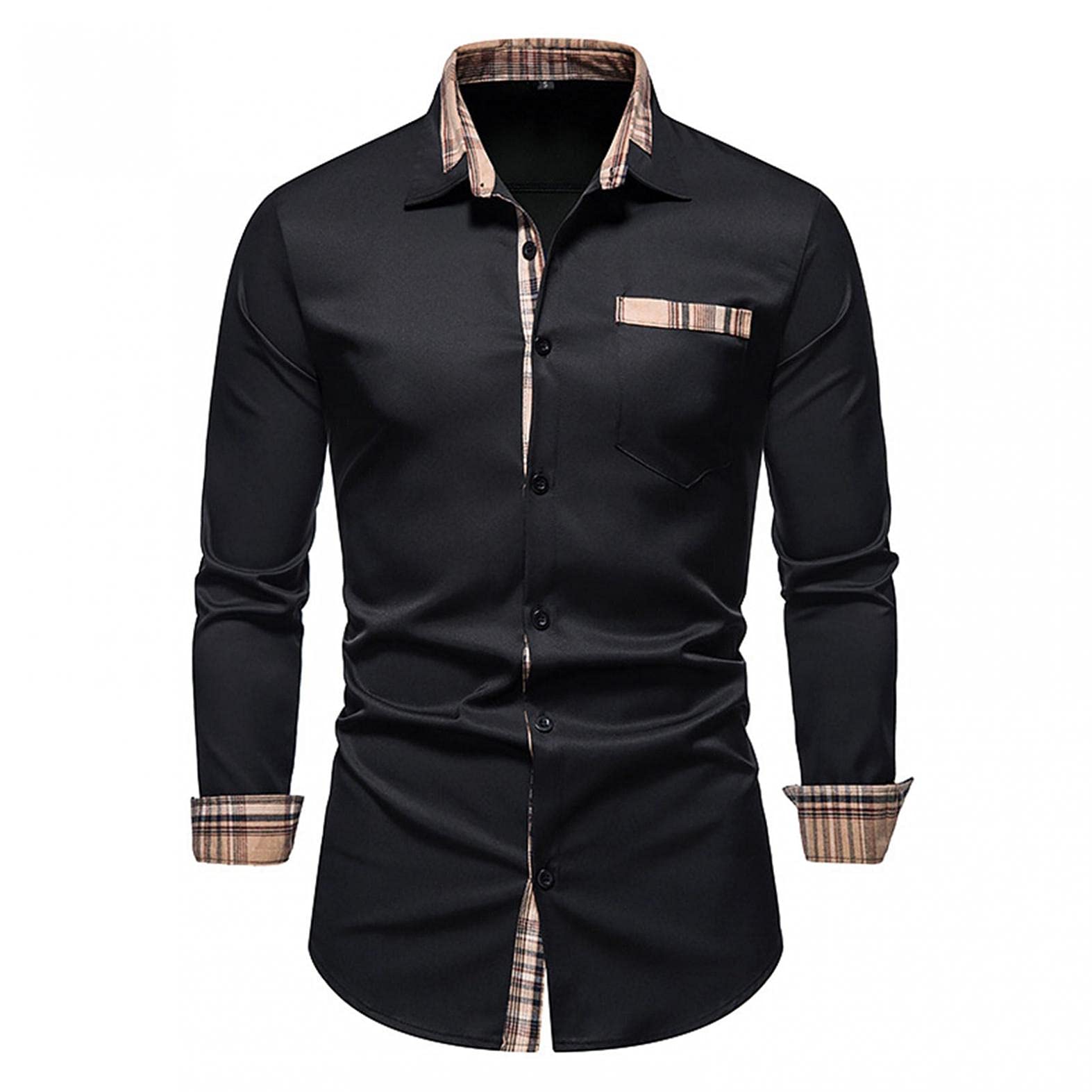 Luxury Men's Slim Fit Satin Silk Dress Shirts - Shiny Button Down Business Office Shirts for Formal & Casual Wear - Perfect for Weddings, Parties, and Professional Meetings