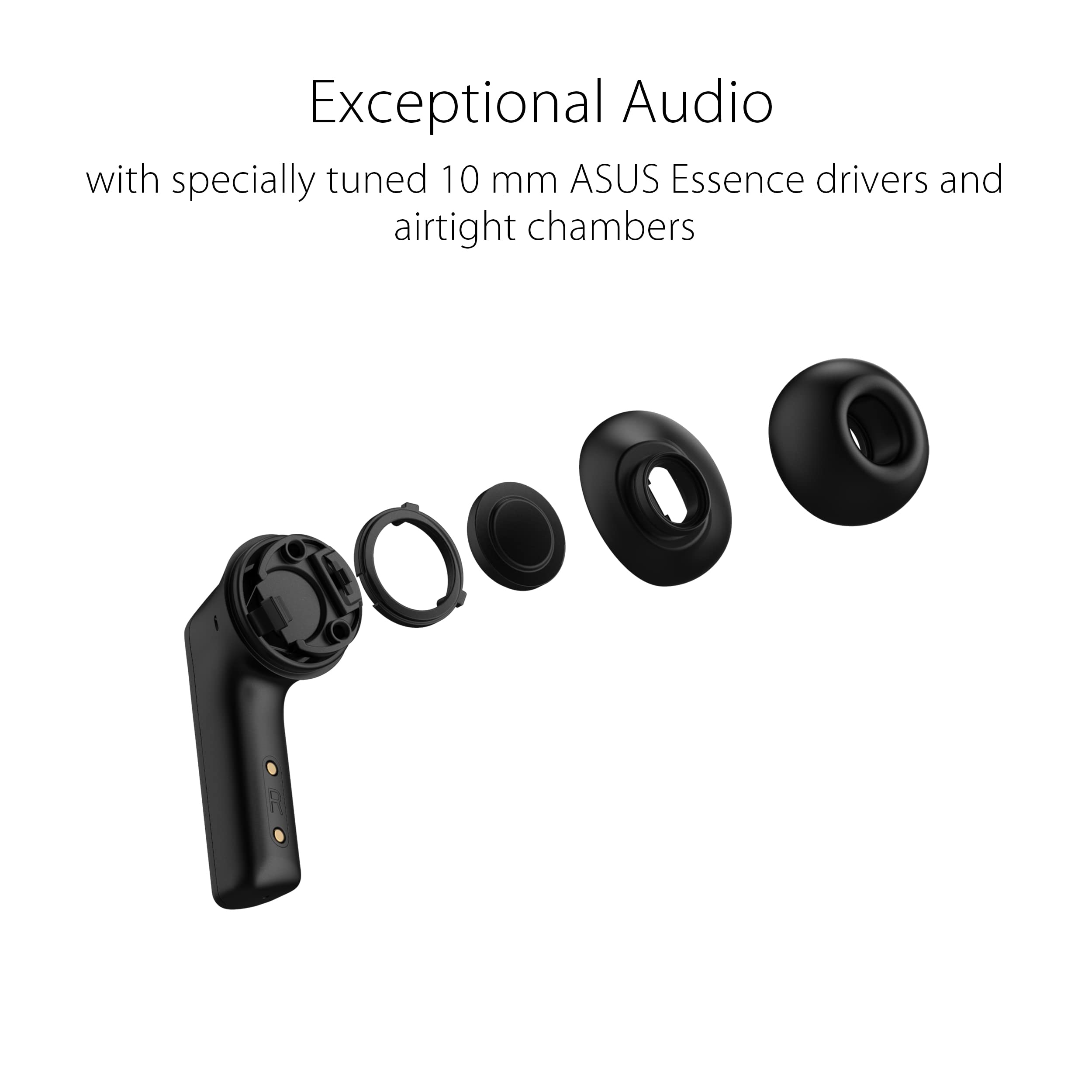 ASUS ROG Cetra True Wireless Gaming Earbuds - Low-Latency Bluetooth, ANC, 27H Battery for Mobile Gaming