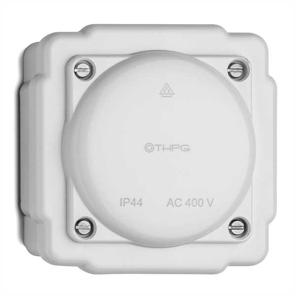 White Bakelite Junction Box IP44 - Waterproof Electrical Connector for Indoor & Outdoor Wiring - Perfect for Home, Garage, and Garden Use