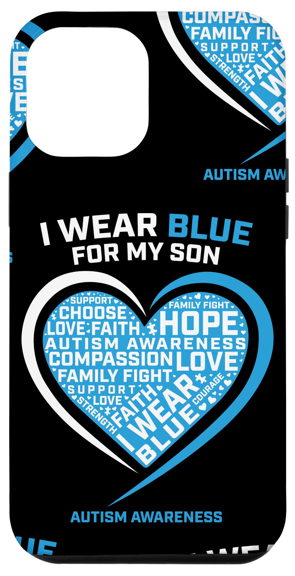 iPhone 12 Pro Max Autism Awareness Phone Case - Protective Cover for Autism Moms, Dads & Families - Perfect Gift for Autism Support & Awareness - Ideal for Daily Use, School & Community Events