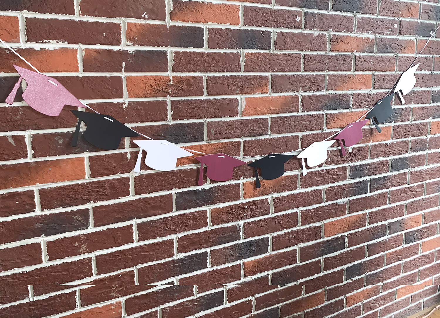 2025 Graduation Party Decorations - Maroon & Black Graduation Banner, Garlands, Hat Decor (4-Piece Set) | FSU Graduation Decor | Perfect for Graduation Ceremonies, Parties & Photo Backdrops