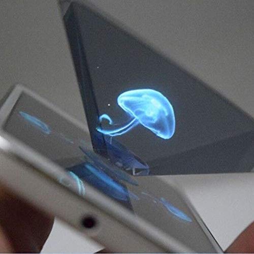Arinda Portable 3D Hologram Pyramid Projector for Smartphones - 360° Holographic Display Stand for iPhone, Android - Perfect for Home Entertainment, Classroom Demonstrations & Product Presentations