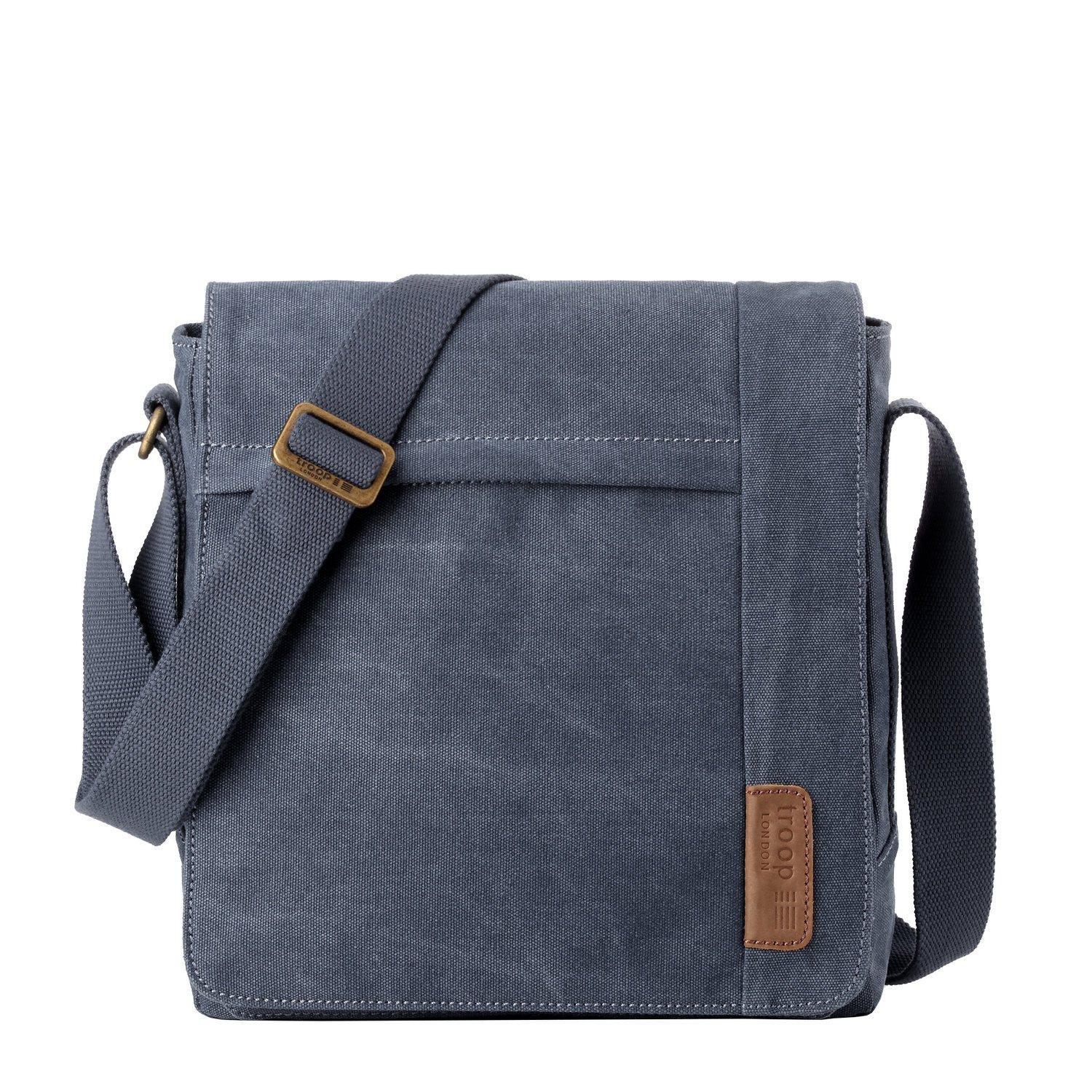 TRP0219 Troop London Classic Canvas Crossbody Bag - Stylish & Durable for Travel, Work & Everyday Use