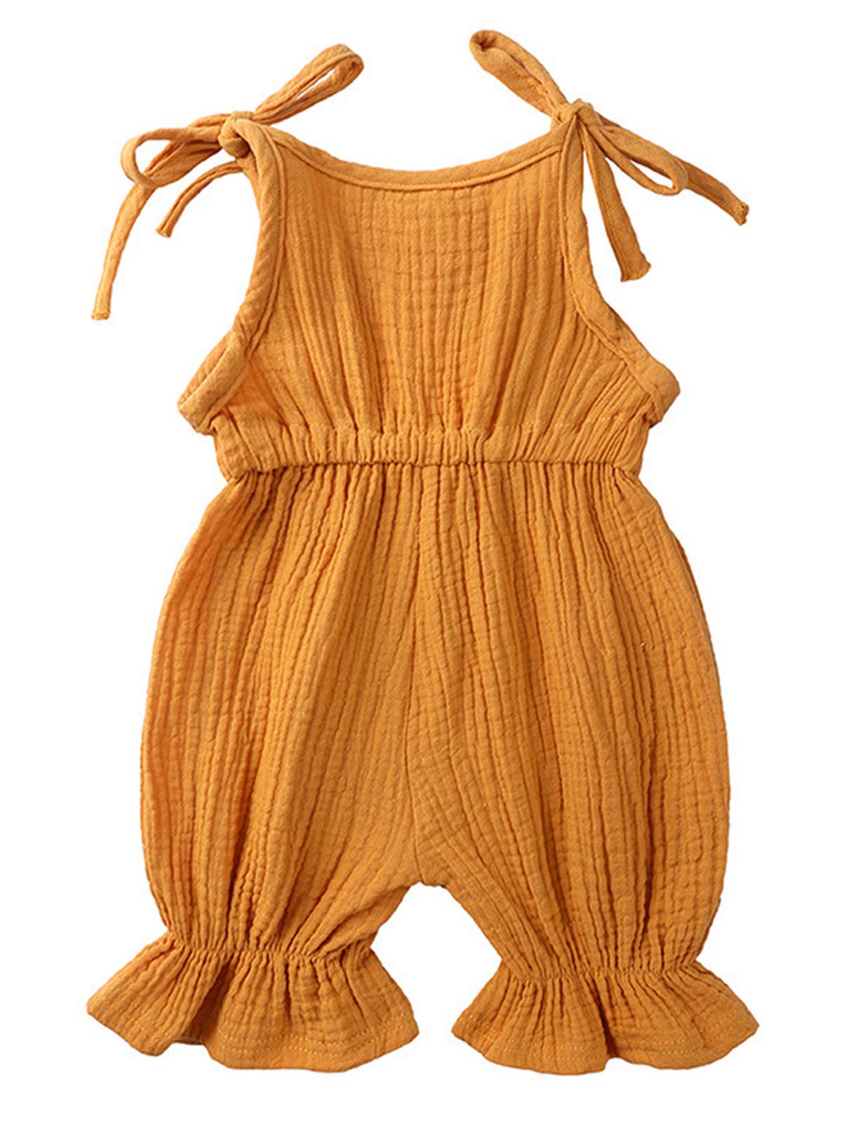 Adorable Summer Baby Girl Romper - Sleeveless Jumpsuit with Adjustable Straps for Newborns & Infants | Perfect for Playtime, Beach Outings & Family Photos