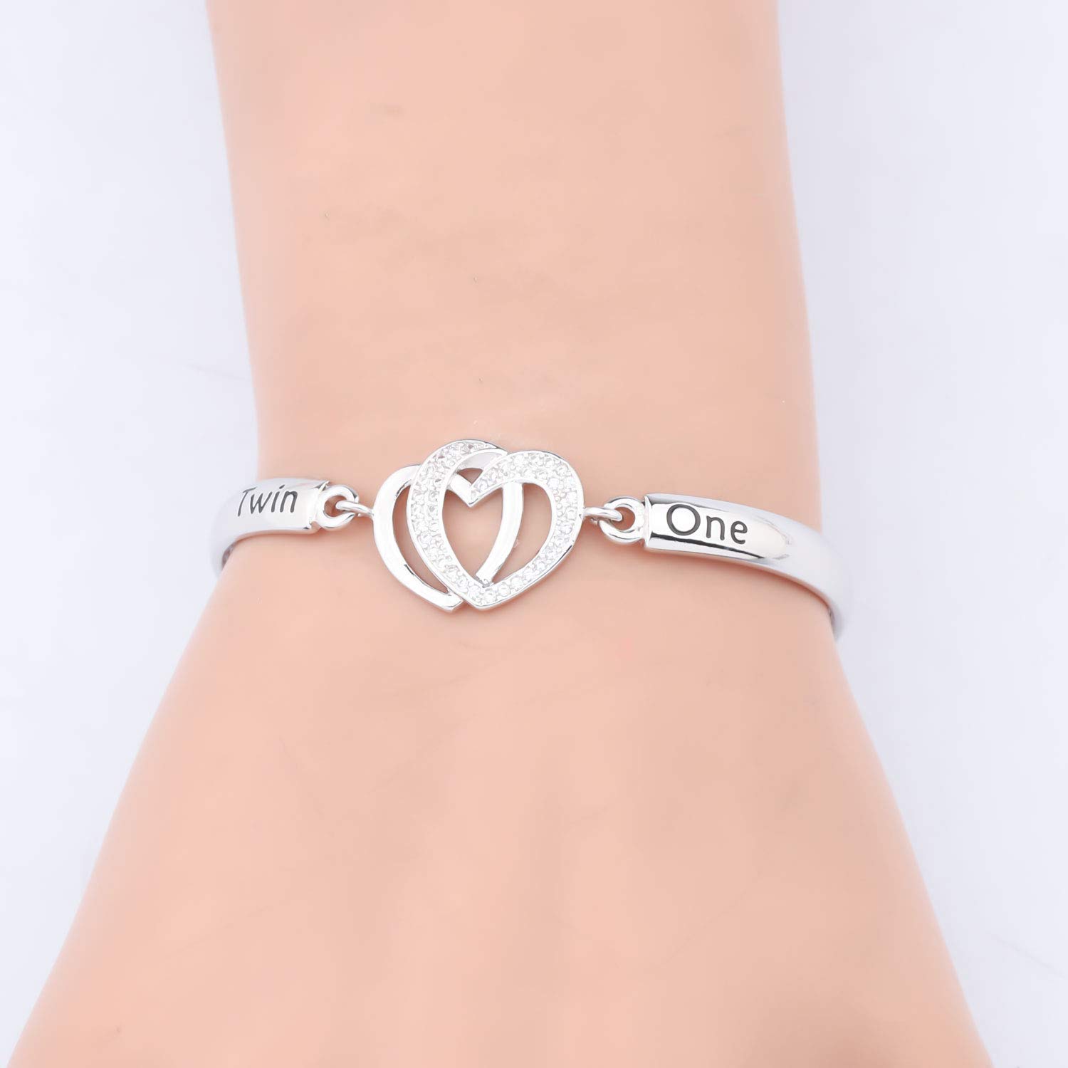 Gzrlyf Twin Bracelets Set - Matching Sister Jewelry for Twins, Best Friend Gifts for Women - Perfect for Birthdays, Anniversaries & Special Occasions