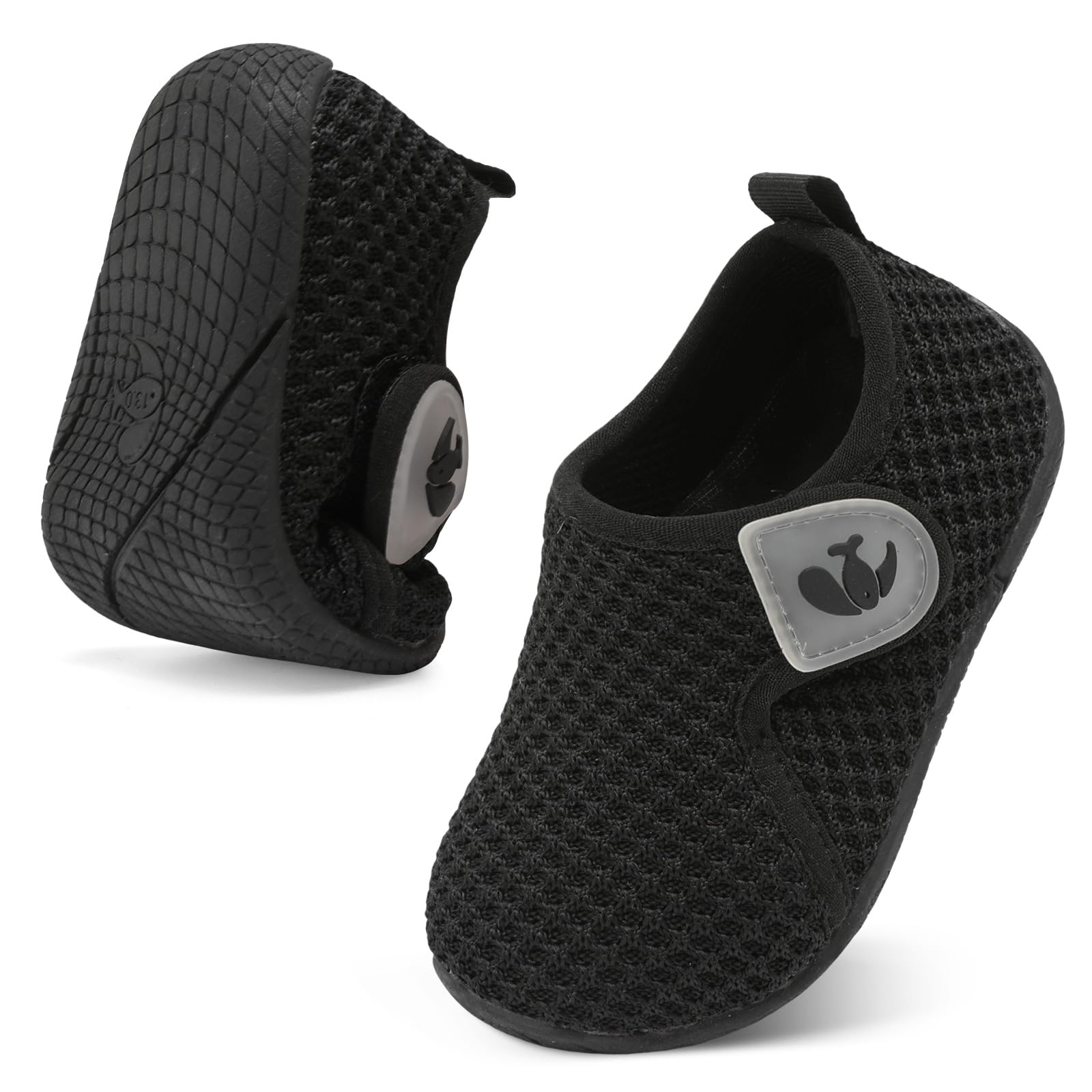 FEETCITY Toddler Walking Shoes - Slip On Boys Girls Sneakers for Kids, Lightweight Barefoot Sports Shoes for School & Casual Wear - Perfect for Playground, Running & Daily Activities