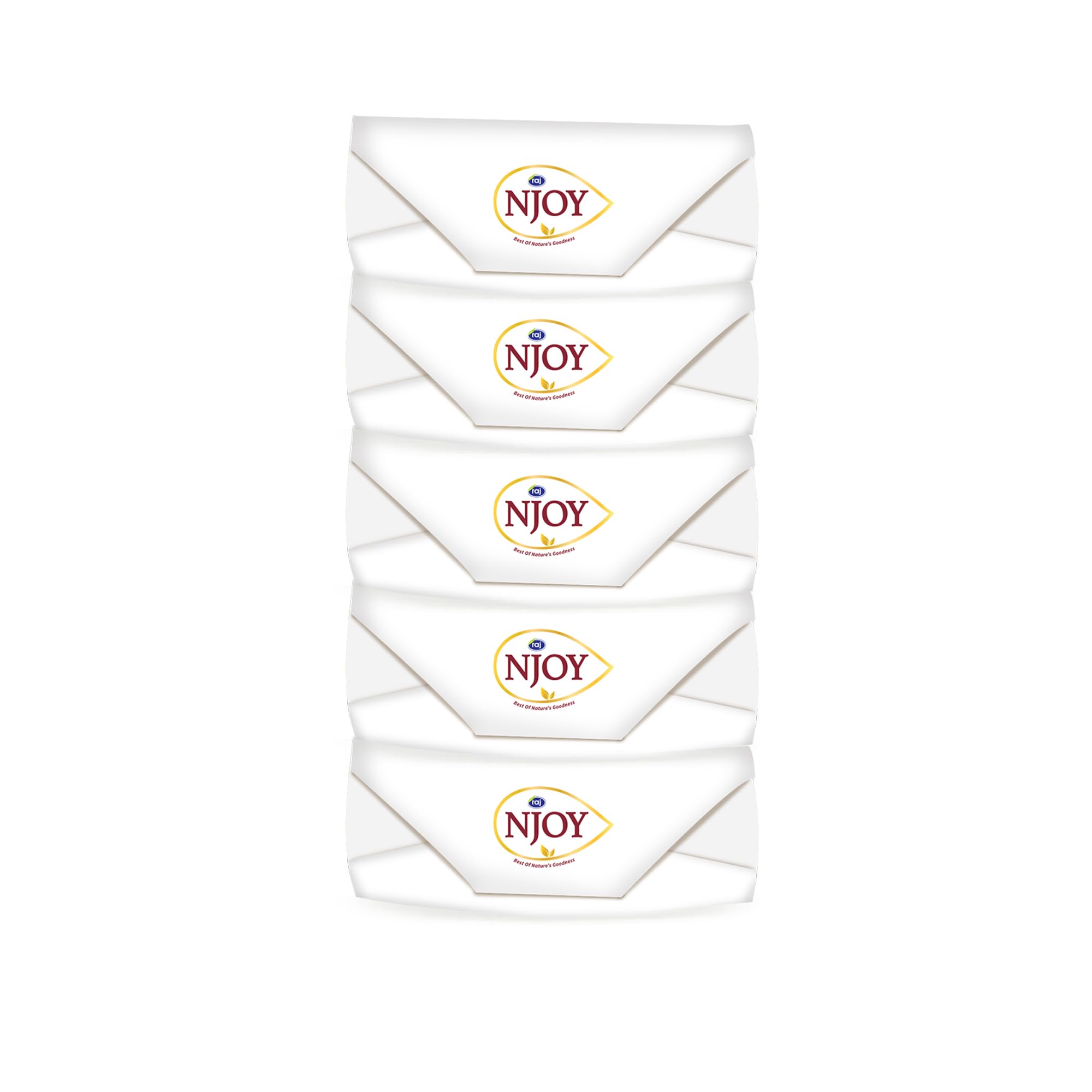 NJOY Moisturizing Bathing Soap with Rich Milk & Almond Oil (100g Each, Pack of 10 Bars) - Gentle Cleansing for Dry & Sensitive Skin, Perfect for Daily Shower & Spa Relaxation