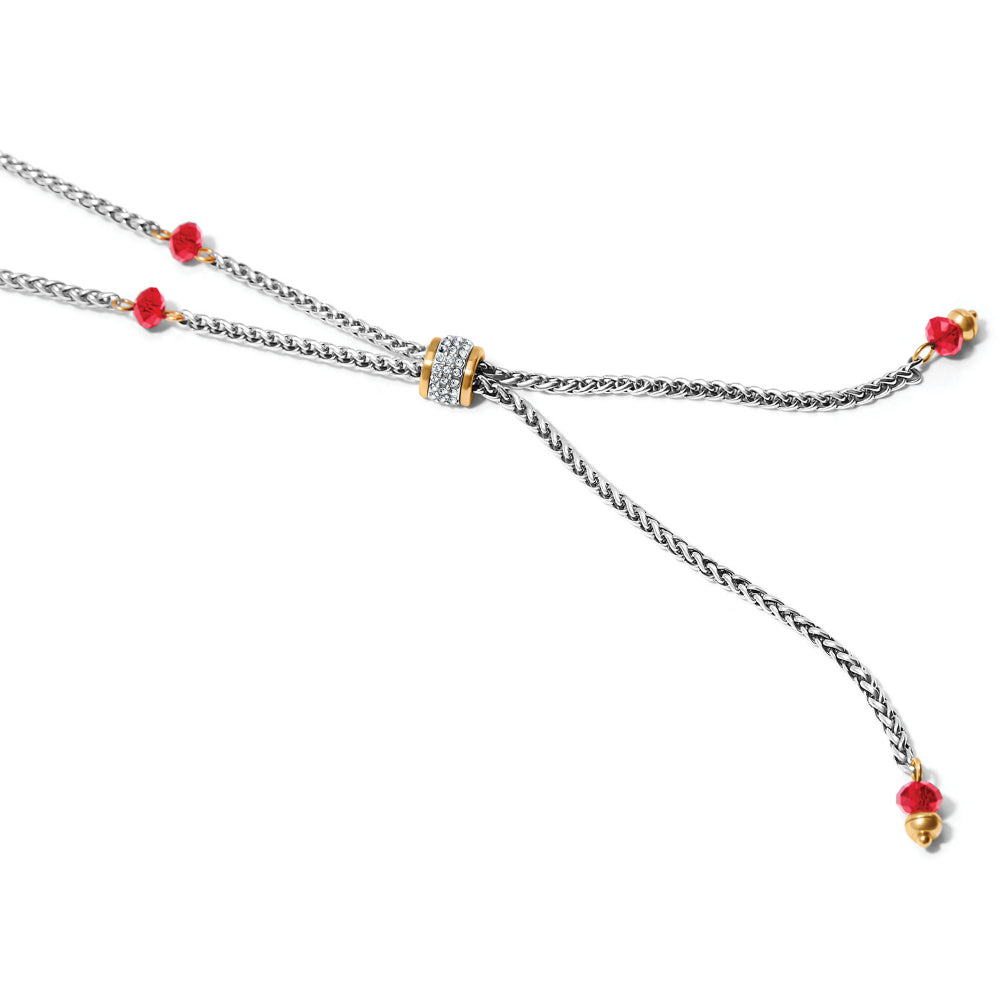 Brighton Meridian Two Tone Petite Y Necklace for Women - Elegant Gold and Silver Layered Necklace for Everyday Wear, Date Night & Special Occasions