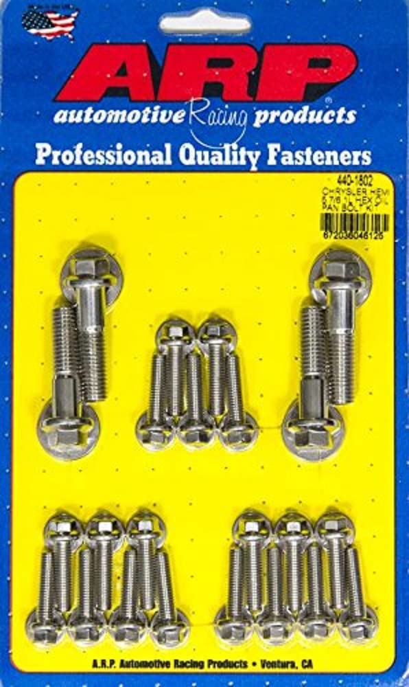 ARP 440-1802 Oil Pan Bolt Kit - Compatible with Mopar 5.7L/6.1L Hemi Engines - 6-Point Oil Pan Fastener Set for Secure Installation - Perfect for Engine Maintenance & Repair