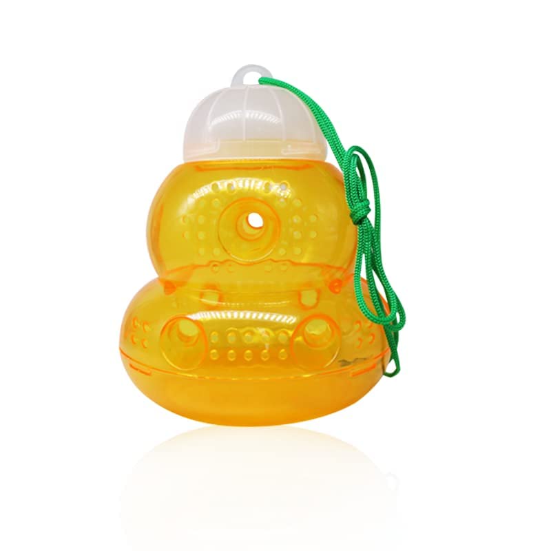 2 Pack Reusable WASP Trap & Carpenter Bee Trap - Flying Insect Catcher for Indoor & Outdoor Use - Plastic Jacket Design for Patio, Garden & Home Protection