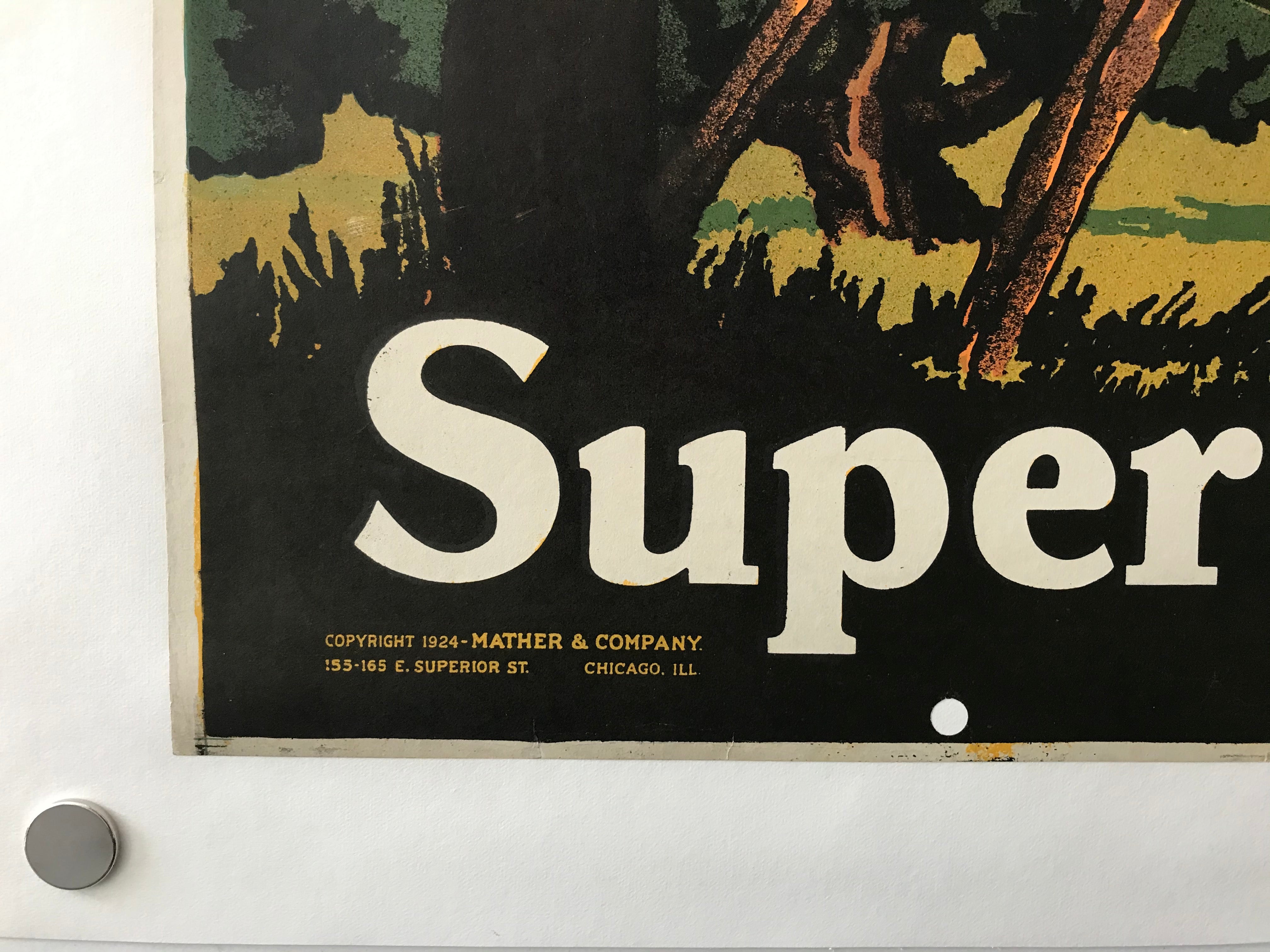 1924 Original Vintage Motivational Work Poster - Mather Work Incentive - Accurate Historical Reproduction - Perfect for Office Decor & Vintage Collectors
