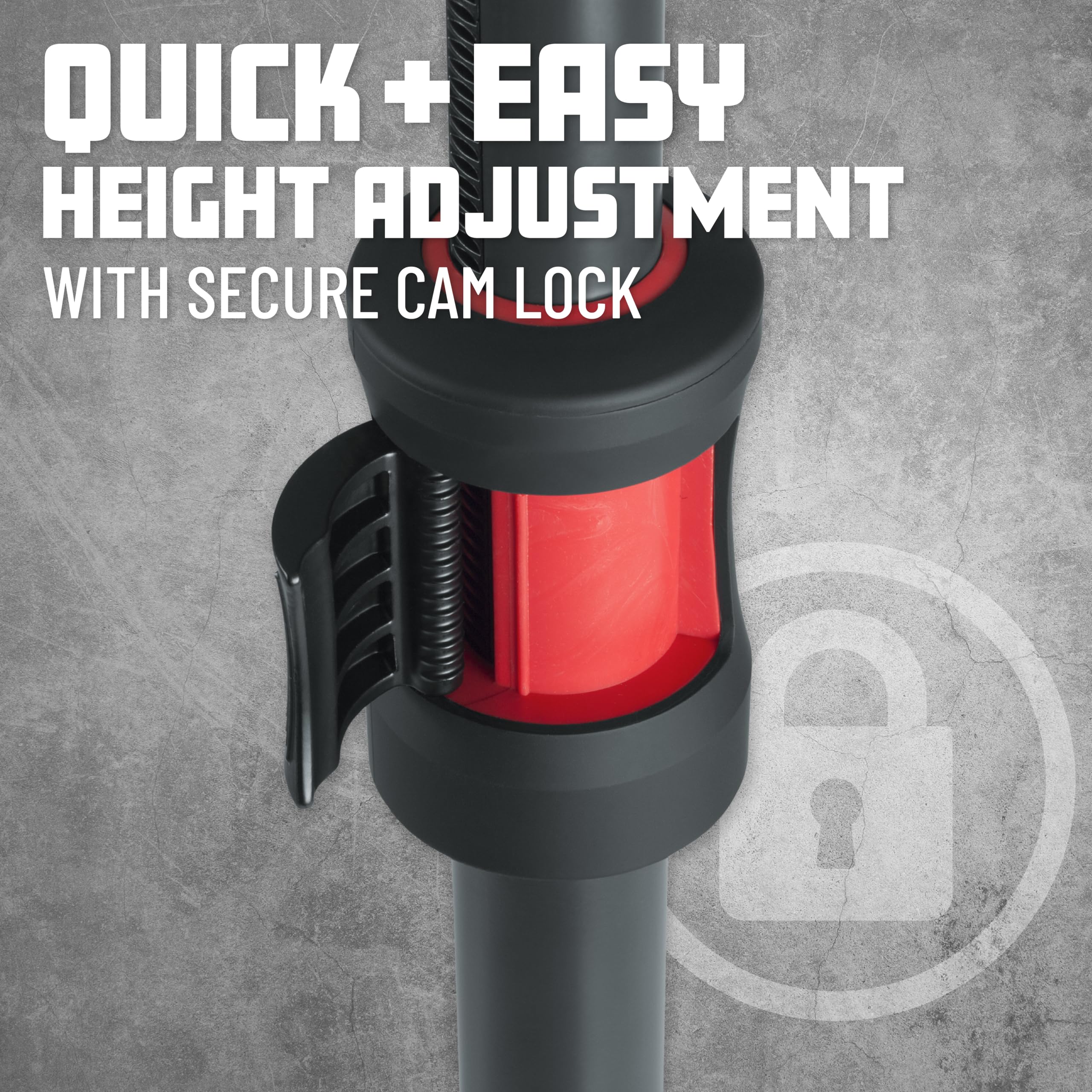 Gator Frameworks GFW-ID-SPKR-SP Adjustable Speaker Sub Pole with Lift Assist - Perfect for PA Systems, DJ Equipment, and Live Sound Setups