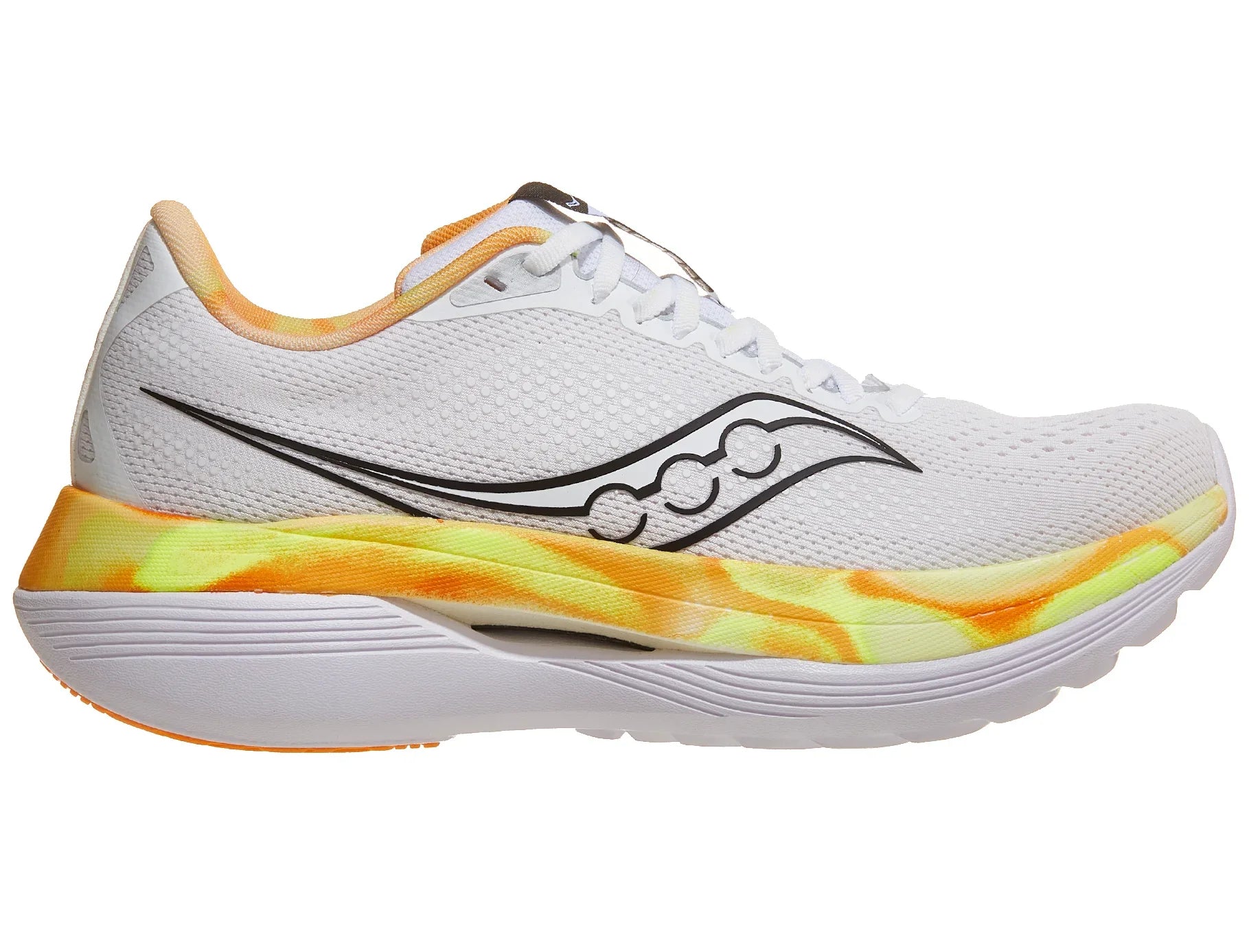 Men's Running Shoes - Endorphin Trainer White & Black | Lightweight Cushioned Sneakers for Training & Gym Workouts
