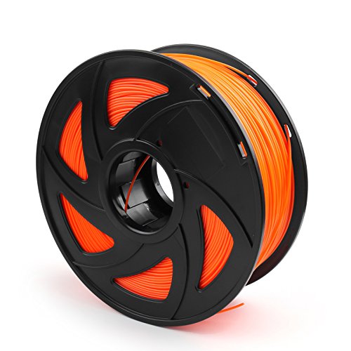 Bruce & Shark 1.75mm ABS 3D Printer Filament - 1kg/2.2lb Spool - Compatible with MakerBot, Drawing Pens & 3D Printers - Vibrant Orange Filament for DIY Projects, Prototyping & Creative Designs