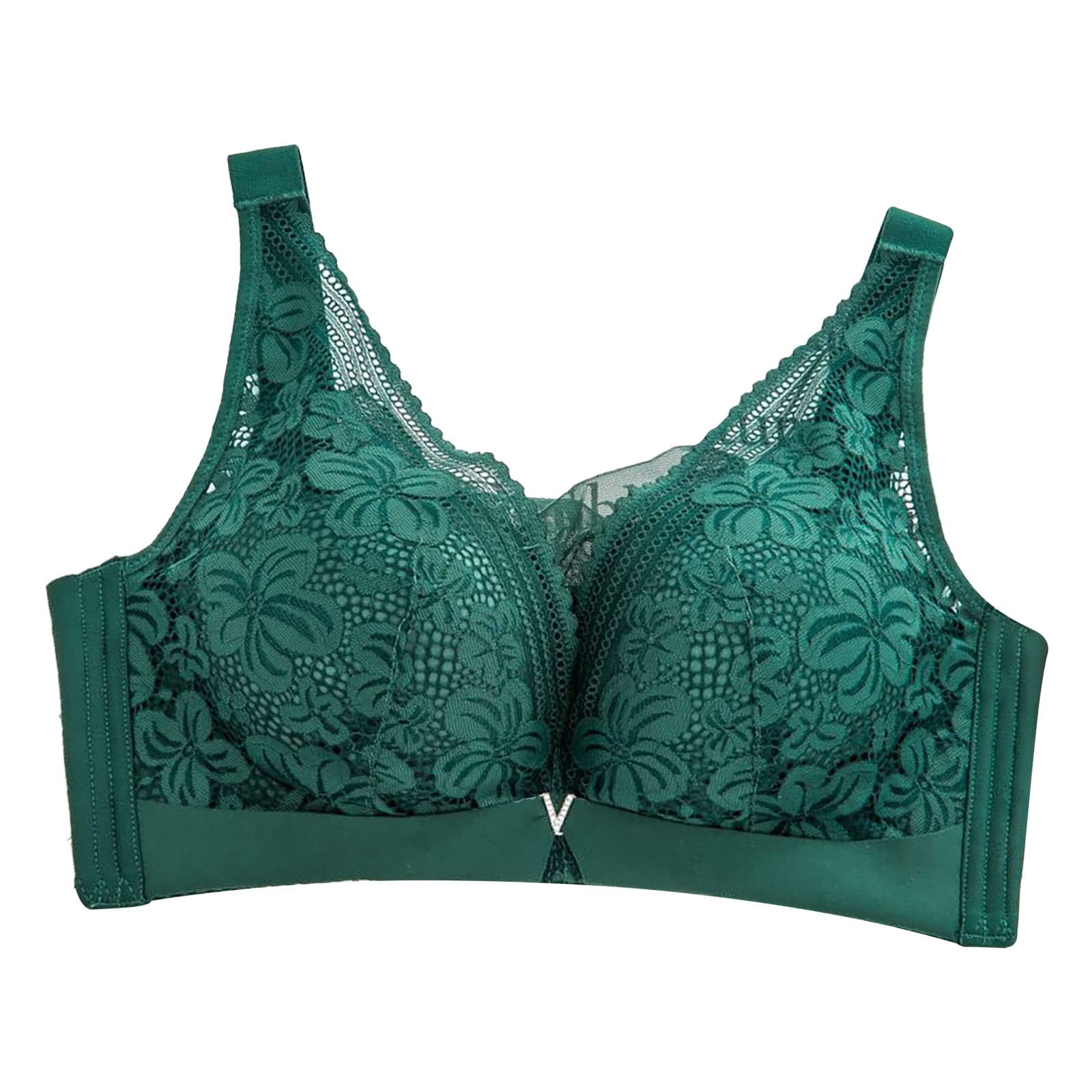 Strappy Seamless Cropped Bras for Women - Lightly Lined Push Up Bralette & T-Shirt Bra for Full Figure - Perfect for Daily Wear, Yoga, Workouts and Casual Outfits
