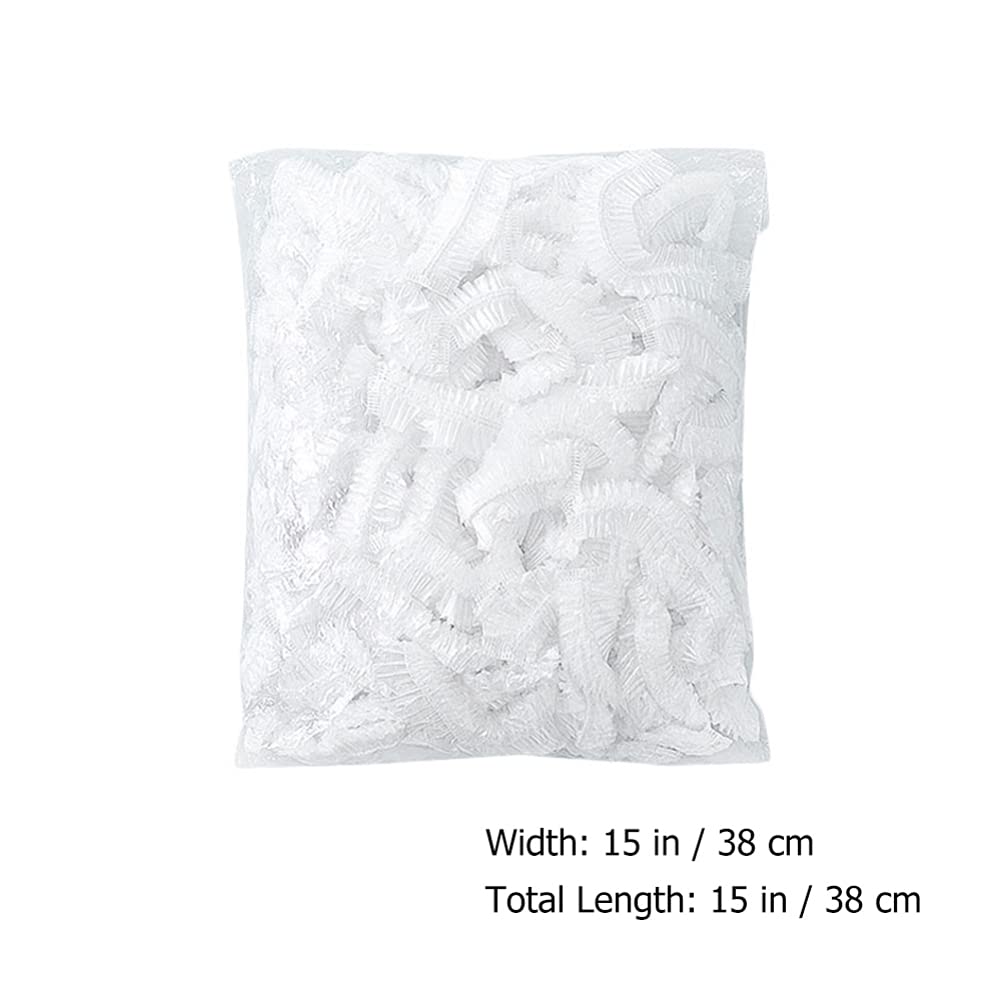 Hemoton 300PCS Elastic Food Covers - Reusable Stretch Plastic Wrap for Bowls, Leftovers & Food Storage | Airtight Seal for Refrigerator, Meal Prep & Kitchen Organization | Perfect for Preserving Freshness & Reducing Waste