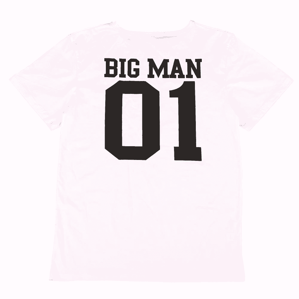 Big Man Little Man Matching Father & Son T-Shirts - MRK X - Perfect for Family Photos, Holidays & Special Occasions