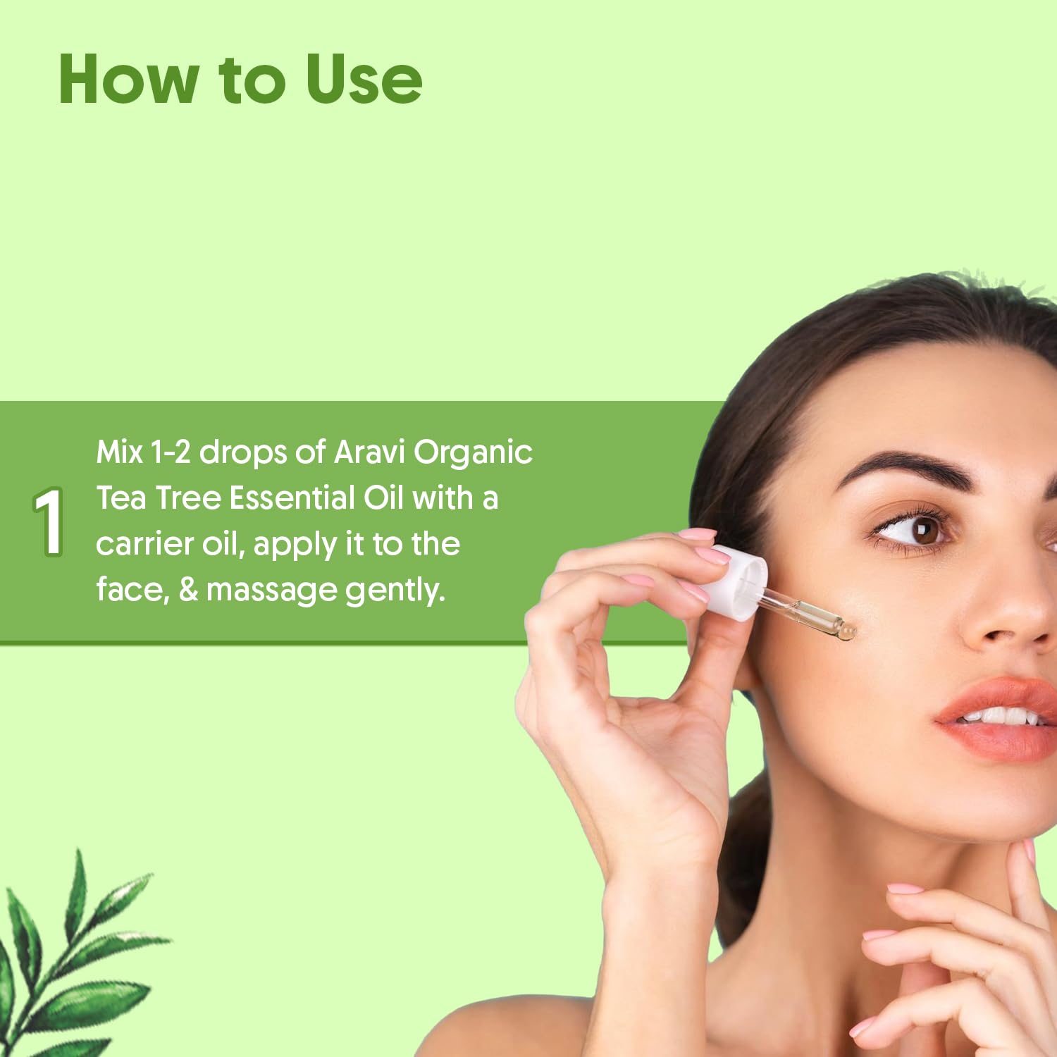 Aravi 100% Pure Organic Tea Tree Essential Oil for Skin, Hair, Face - Natural Acne & Dandruff Treatment - Undiluted 15ml - Perfect for Aromatherapy, DIY Beauty & Home Remedies
