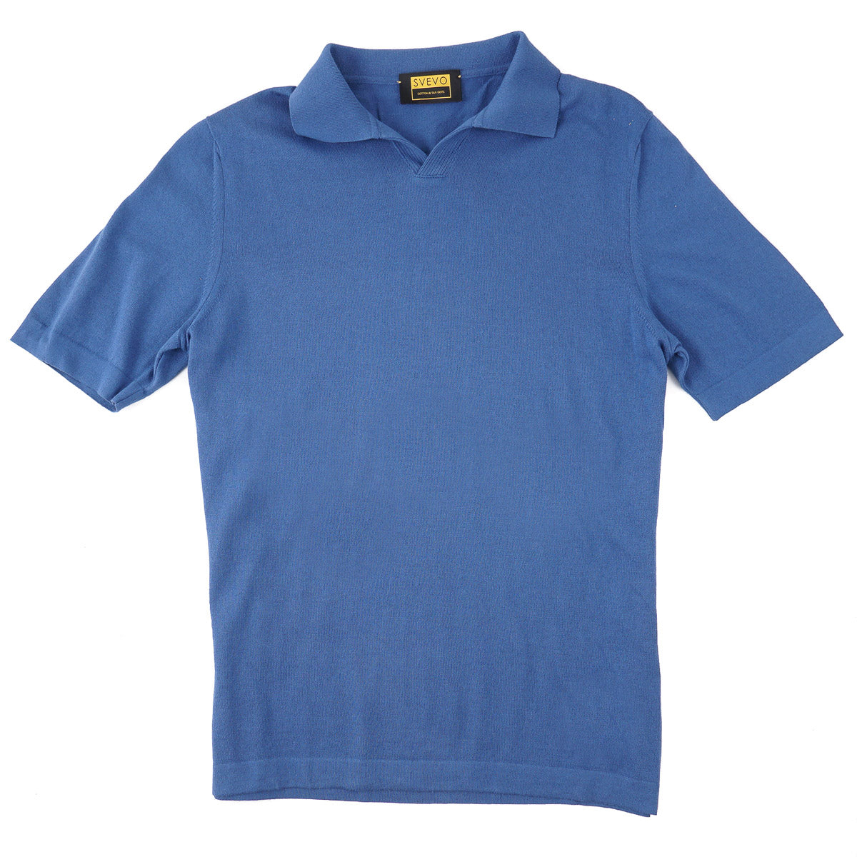 Svevo Superfine Cotton Silk Polo Sweater for Men - Luxury Breathable Knit Top for Business Casual & Office Wear