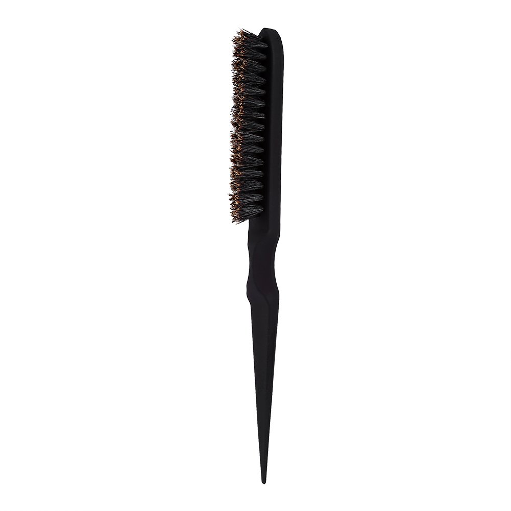 Professional Teasing Hair Brush - Salon Quality Barber Combing Tool for Voluminous Hairstyles (Black) | Perfect for Styling, Backcombing & Creating Lift at Home or Salon