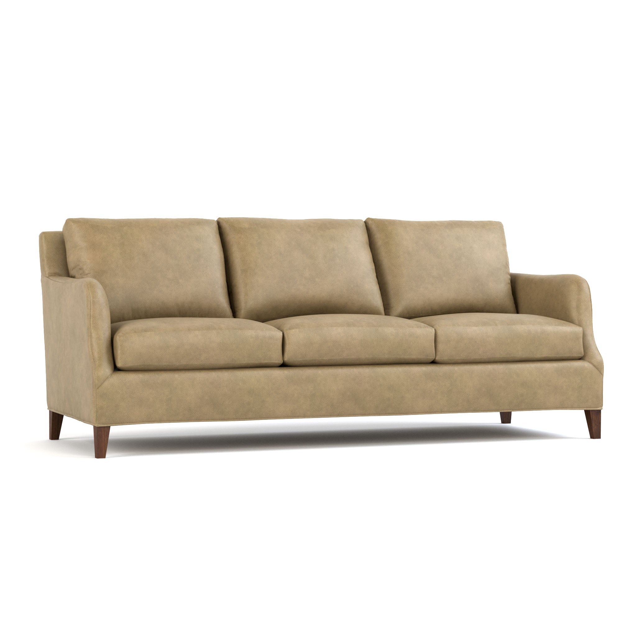 Harper Sofa - Modern 3-Seater Fabric Couch with Sturdy Wooden Legs for Living Room, Lounge & Office - Comfortable and Stylish Home Furniture