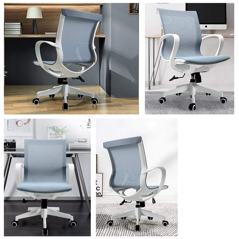 Ergonomic Office Chair with Lumbar Support - Adjustable Swivel Computer Desk Chair for Home & Conference, Black - Comfortable Task Chair for Long Hours of Work & Gaming