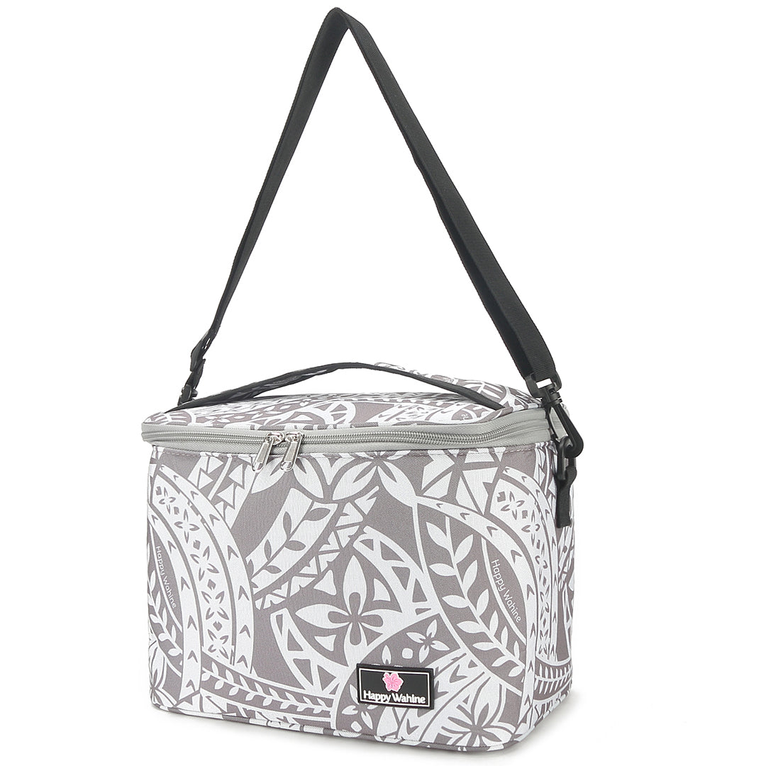 Premium Insulated Cooler Tote Bag - Medium Size, Tapa Grey - Perfect for Beach Picnics, Camping & Outdoor Adventures
