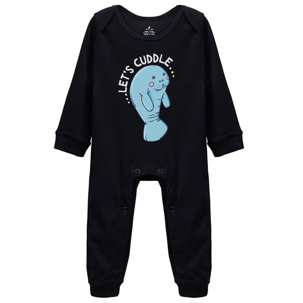 Funny Manatee Baby Crawl Suit - Long Sleeve Unisex Infant Romper Bodysuit for Boys & Girls - Perfect for Playtime, Photo Shoots & Cuddling