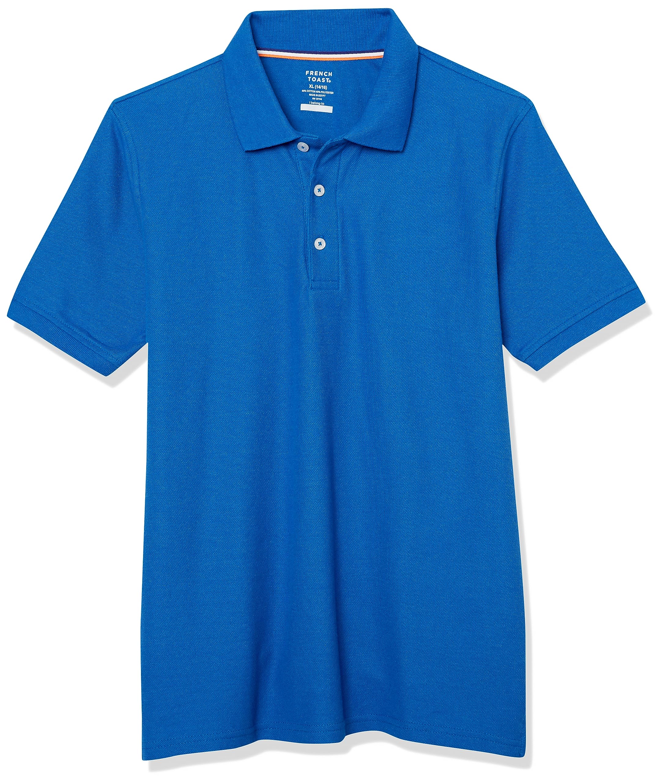 French Toast Boys Short Sleeve Pique Polo Uniform Shirt (Standard & Husky Sizes) - Comfortable School Uniform for Kids, Perfect for Class, Sports & Everyday Wear