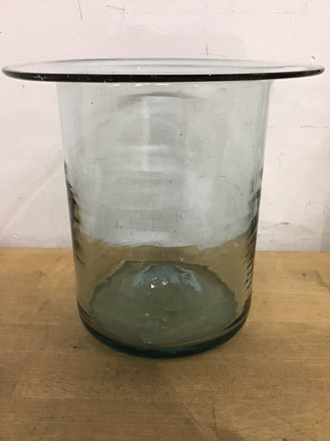 7.5 Inch Round Glass Vase - Modern Clear Flower Vase for Home Decor, Wedding Centerpieces, and Tabletop Arrangements