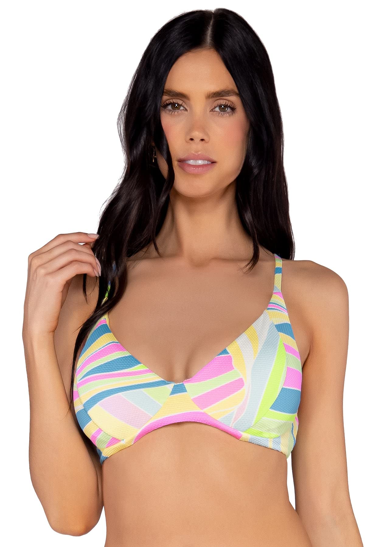 Maya Underwire Women's Swimsuit Bikini Top - Supportive Push Up Swimwear for Beach, Pool & Summer Vacations