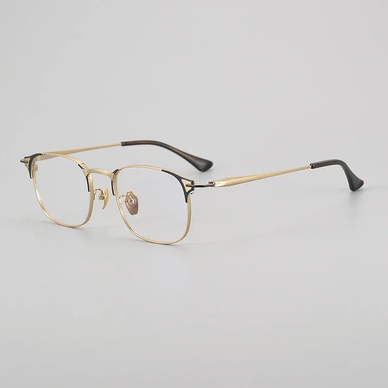 Stylish Aror Men's Full Rim Square Titanium Eyeglasses Frame 94484 - Lightweight & Durable for Work, Reading & Everyday Wear