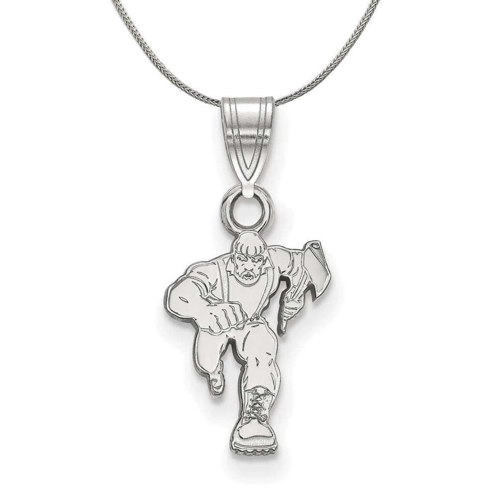 Sterling Silver Black Bow Pendant Necklace - Elegant Gift for Women