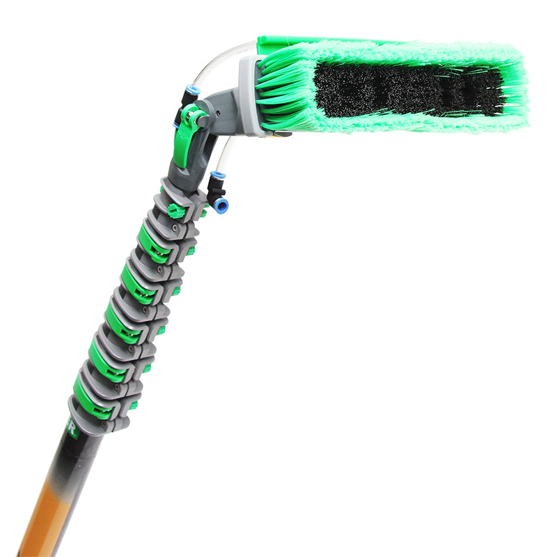 Unger Gen2 nLITE Carbon 24K Complete Window Cleaning Kit - Professional Squeegee with Premium Carbon Fiber Pole for Streak-Free Results - Perfect for Home, Office, and Commercial Glass Cleaning