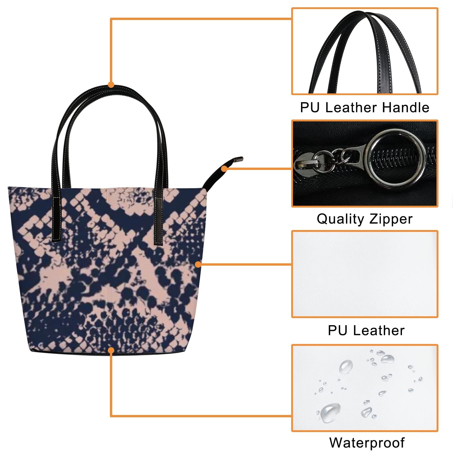 Premium Genuine Leather Tote Bag for Women - Stylish Crossbody Handbag with Detachable Strap - Perfect for Work, Travel & Everyday Use