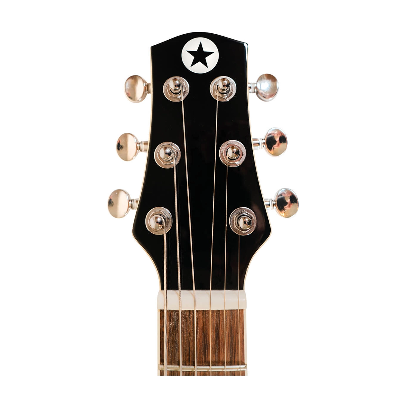 Blackstar Travel Guitar with Gig Bag - Compact & Portable Acoustic Electric Guitar for Travel, Camping, and Busking - Perfect for Musicians on the Go
