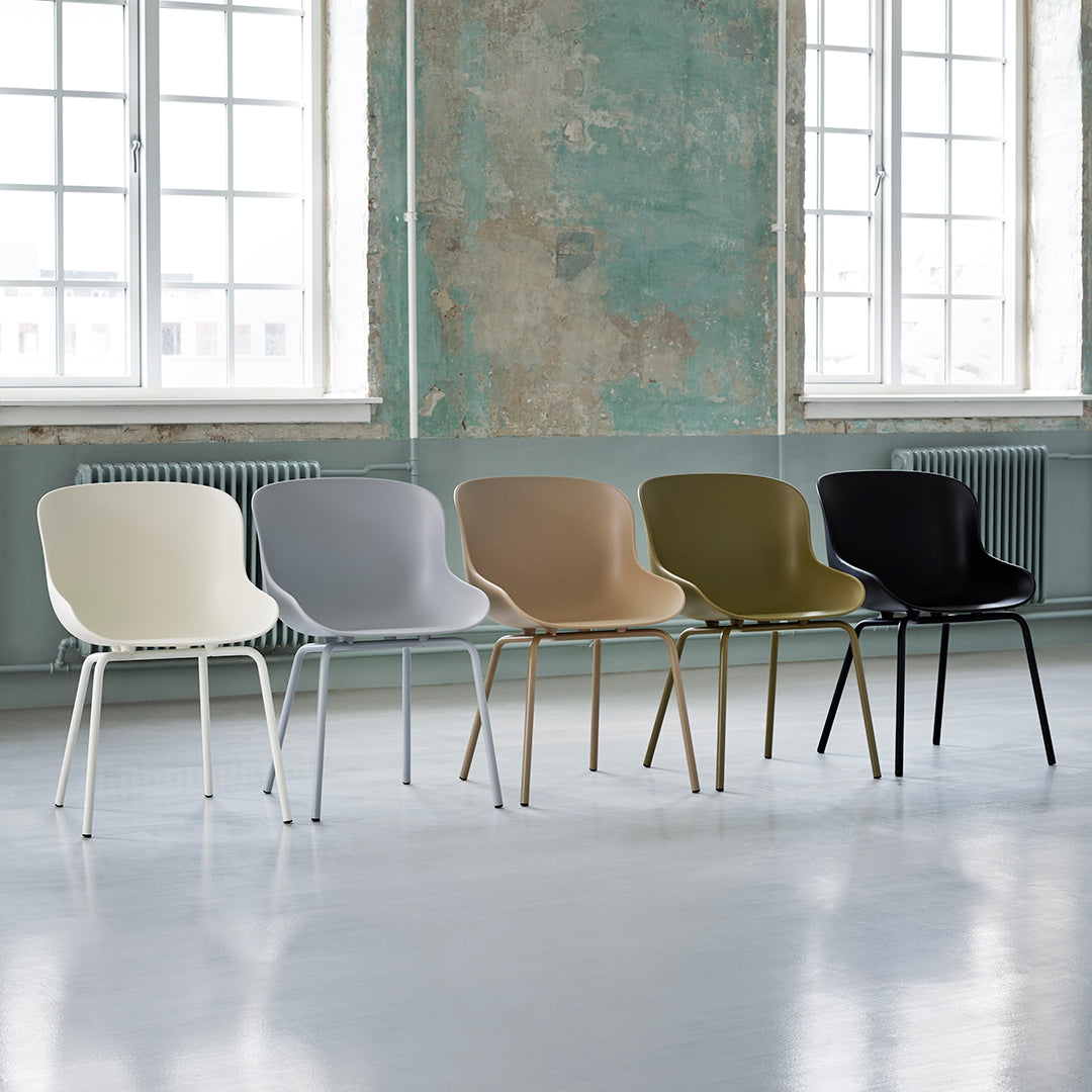 Modern Hyg Side Chair with Sturdy Steel 4-Leg Base - Perfect for Dining Room, Kitchen, Office & Small Space Decor