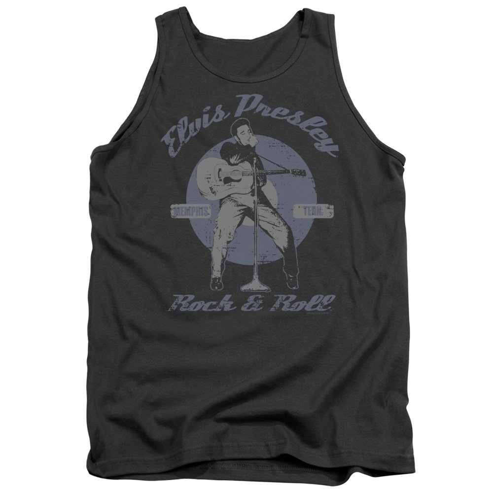 Elvis Presley Rock & Roll Vintage Style Adult Tank Top for Men - Casual Summer Wear, Music Festival Outfit & Retro Concert Tee