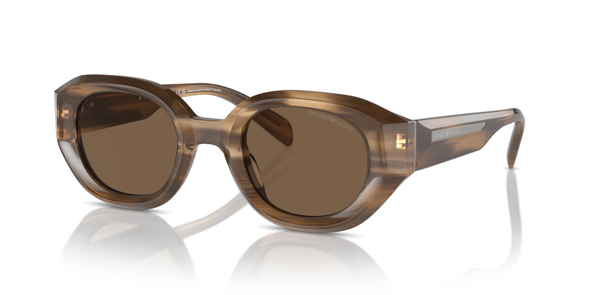 Shiny Striped Brown/Dark Brown