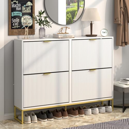 White 4 Drawers