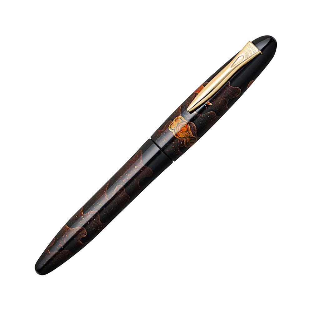 Premium Platinum Fountain Pen - Izumo 18K Gold Nib with Yakumo Urushi Lacquer for Elegant Writing, Calligraphy & Gift Giving
