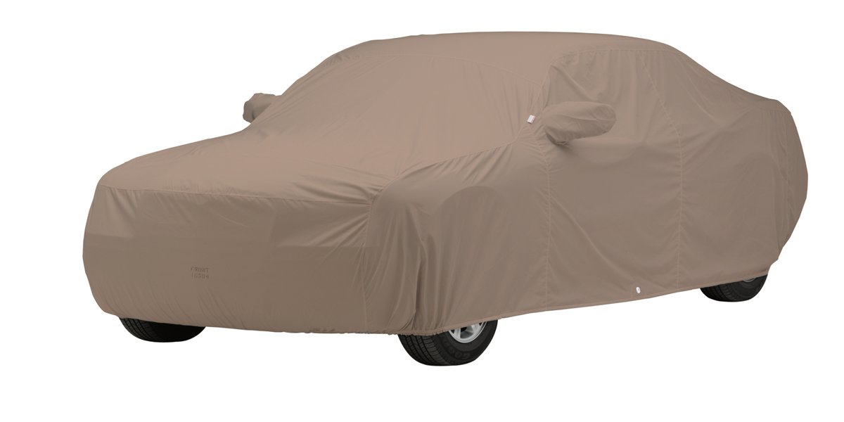 Covercraft Custom Fit Car Cover - WeatherShield HP Taupe (C14196PT) | All-Weather Protection for Sedans, SUVs & Trucks | Indoor/Outdoor Use