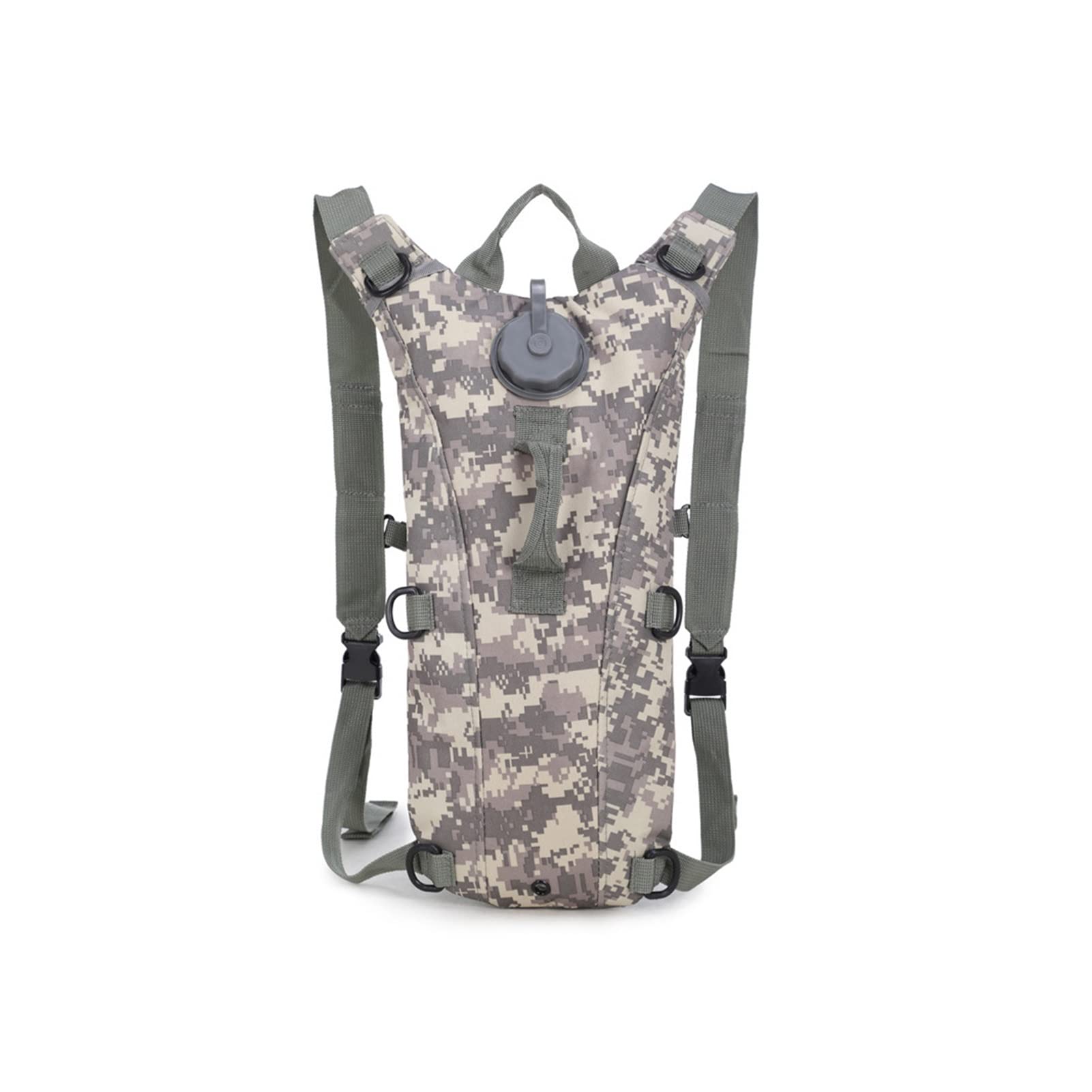 YINHAO 3L Hydration Backpack - Lightweight Water Bladder Pack for Cycling, Running, Hiking, Climbing & Outdoor Sports - Durable ACU Camo Design for Adventure Travel & Fitness Activities