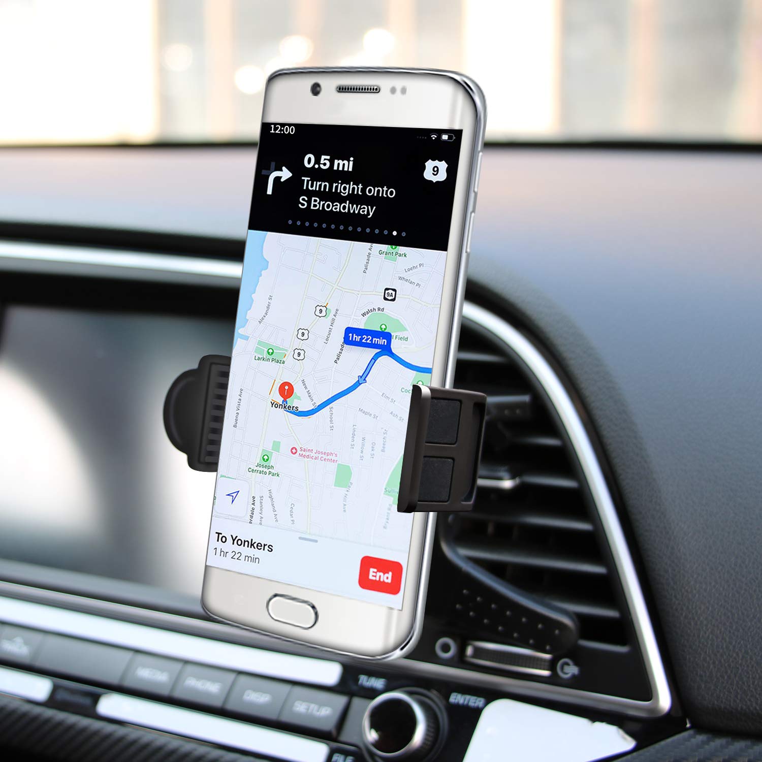 Universal Car Air Vent Phone Mount Holder - Compatible with Motorola Moto X4, Z2 Force, Z2 Play, G4, G4 Plus, Z Droid Series - Perfect for Hands-Free Navigation & Safe Driving