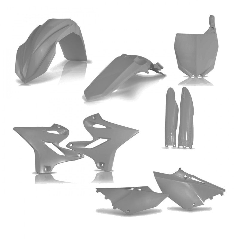 Acerbis Full Plastic Kit for Yamaha YZ125 YZ250 YZ125X YZ250X (2015-2022) - Gray | Dirt Bike Replacement Body Kit for Off-Road & Motocross Racing