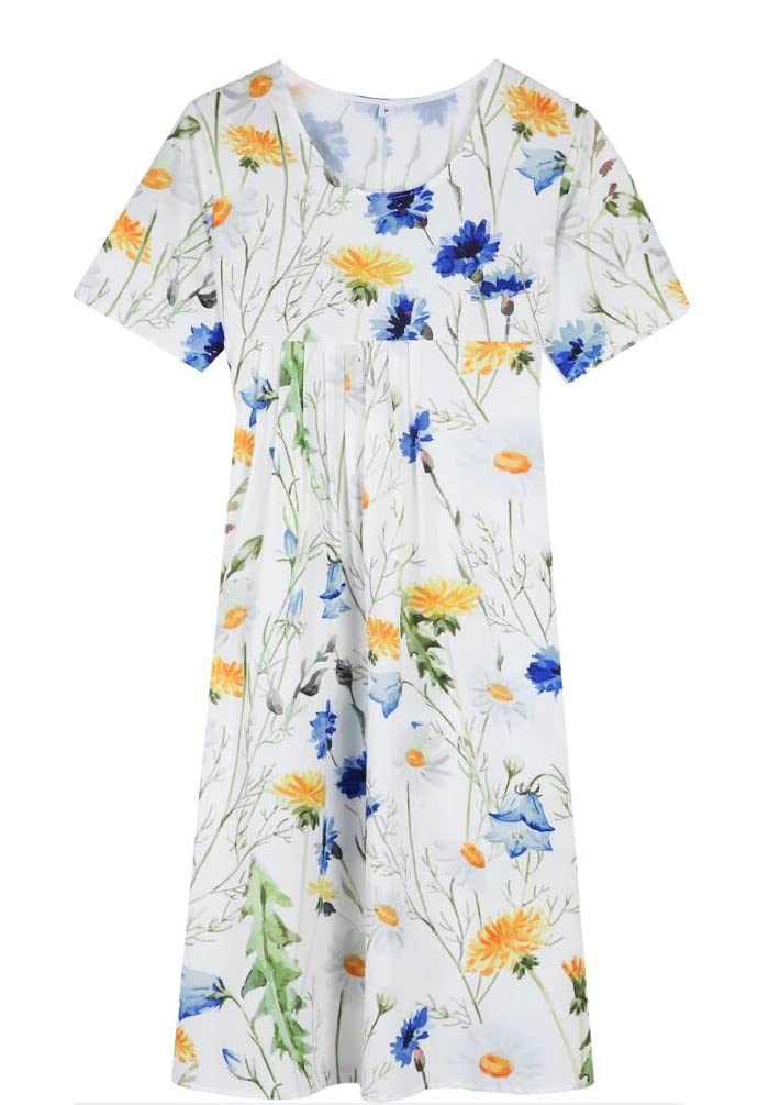 Deuyo Women's Casual Summer Midi Dresses - Elegant Flowy Dress for Mature Ladies | Perfect for Beach Vacations, Garden Parties & Brunch Dates