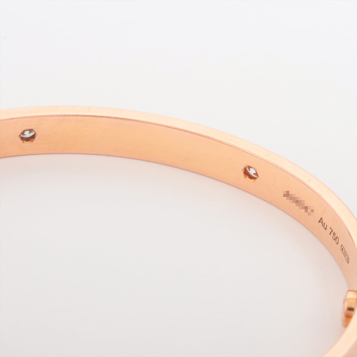 Cartier Love Bracelet 17 in Pink Gold with Half Diamond Accents - Perfect for Gifting & Special Occasions
