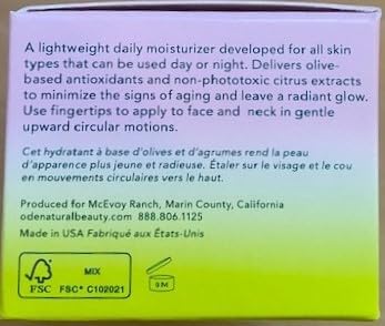 McEvoy Ranch Olive & Citrus Daily Moisturizer (2-Pack) - Organic Face & Body Lotion for Dry Skin - Hydrating Skincare with Olive Oil & Vitamin E - Perfect for Morning & Night Routine