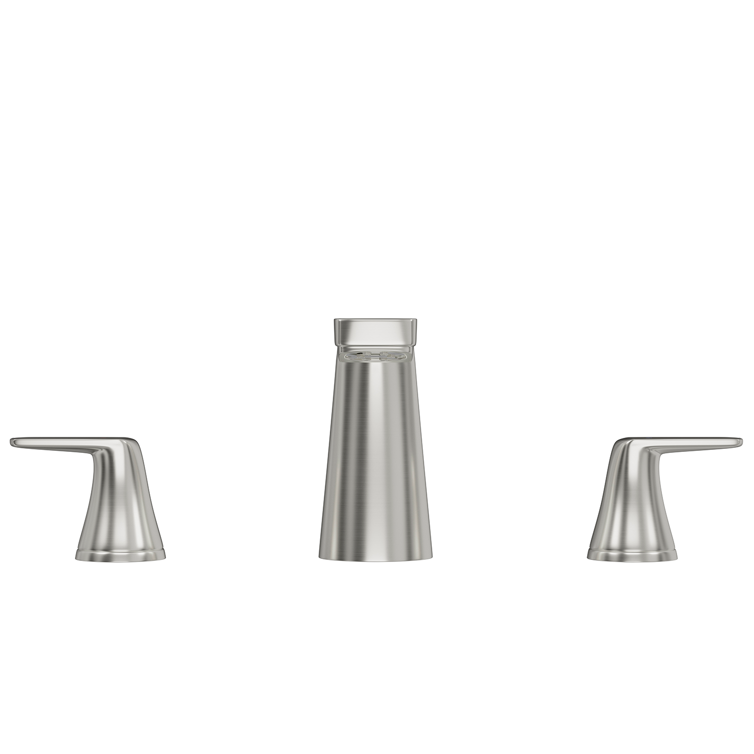 DAX 8236C BN Two Handle Bathroom Faucet - Brass Construction, Brushed Nickel Finish, 4 Inch Spout Height - Perfect for Bathroom Vanity Sinks and Powder Rooms